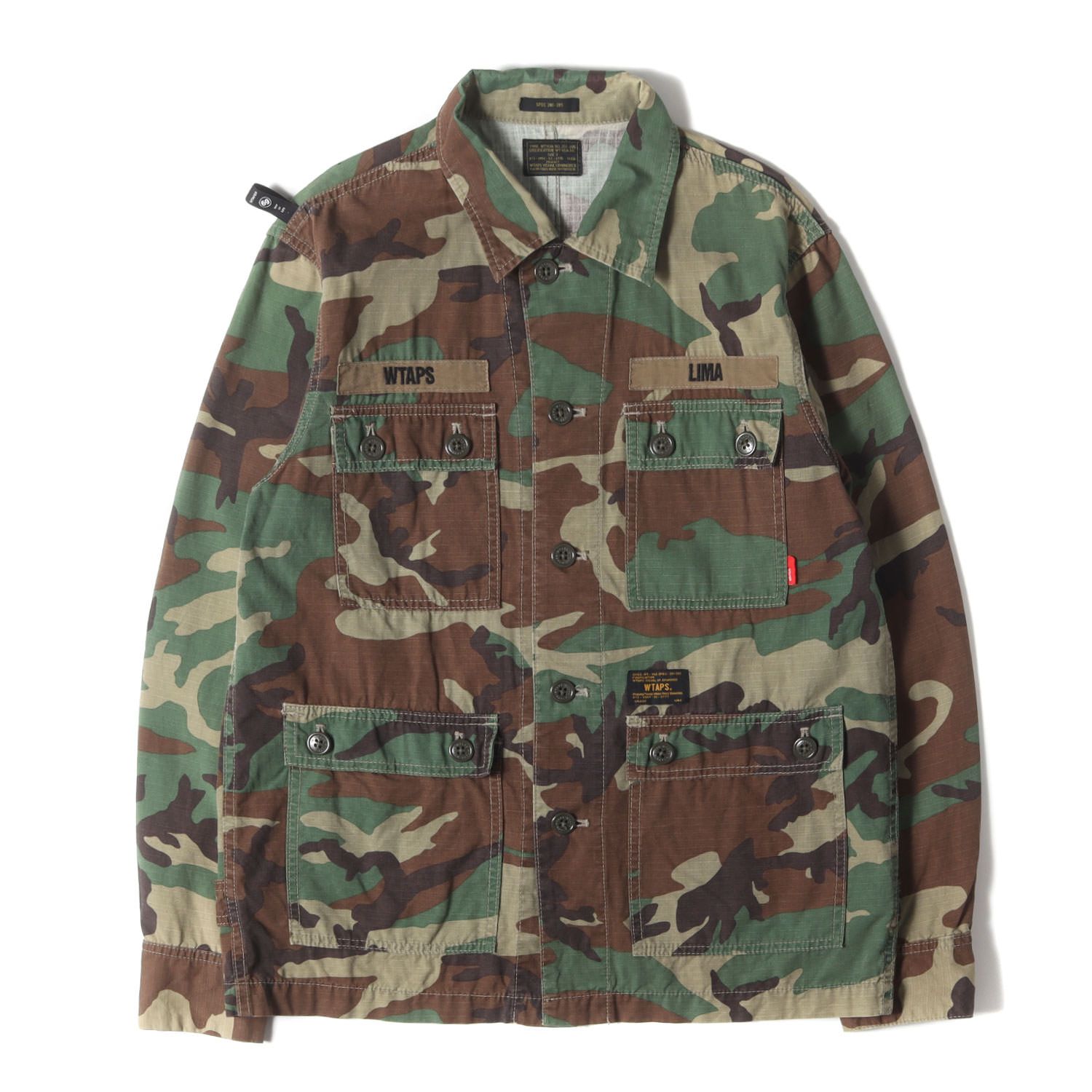 WTAPS ダブルタップス　ミリタリージャケット　迷彩　L WTAPS ダブルタップス ジャケット 迷彩 サイズ:L | ウッドランドカモ