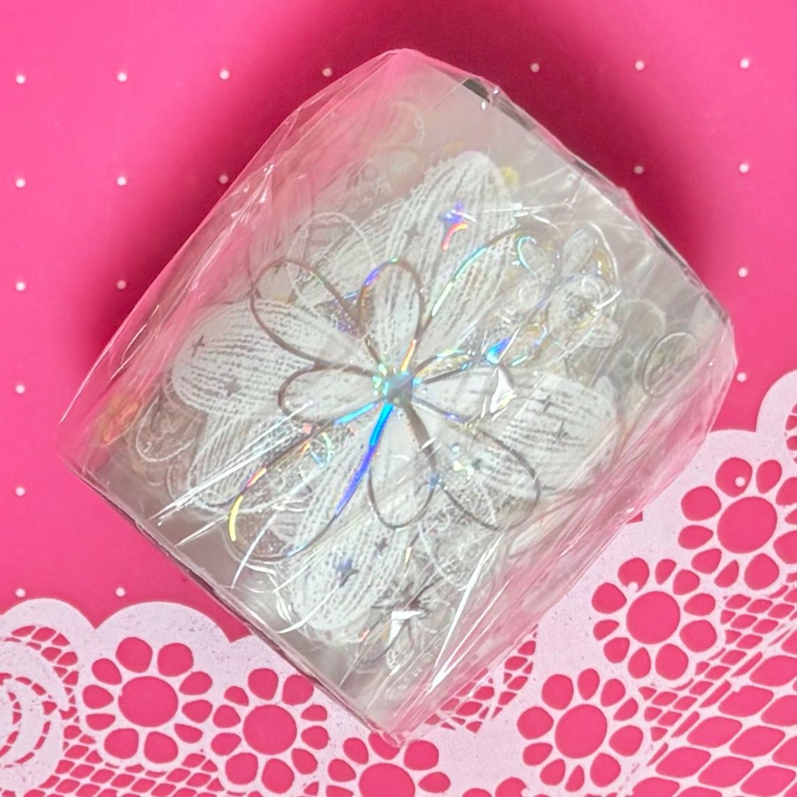 贝壳光 白色梦屿 ダイカット加工 4.5cm×6m 100cm/loop 海外マスキング