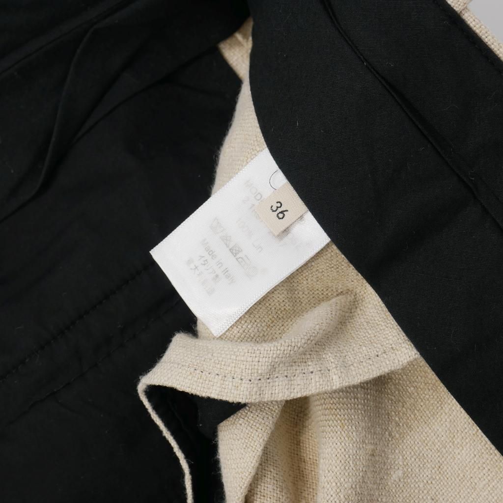 セリーヌ CELINE フィービー期 リネン テーパードパンツ センター