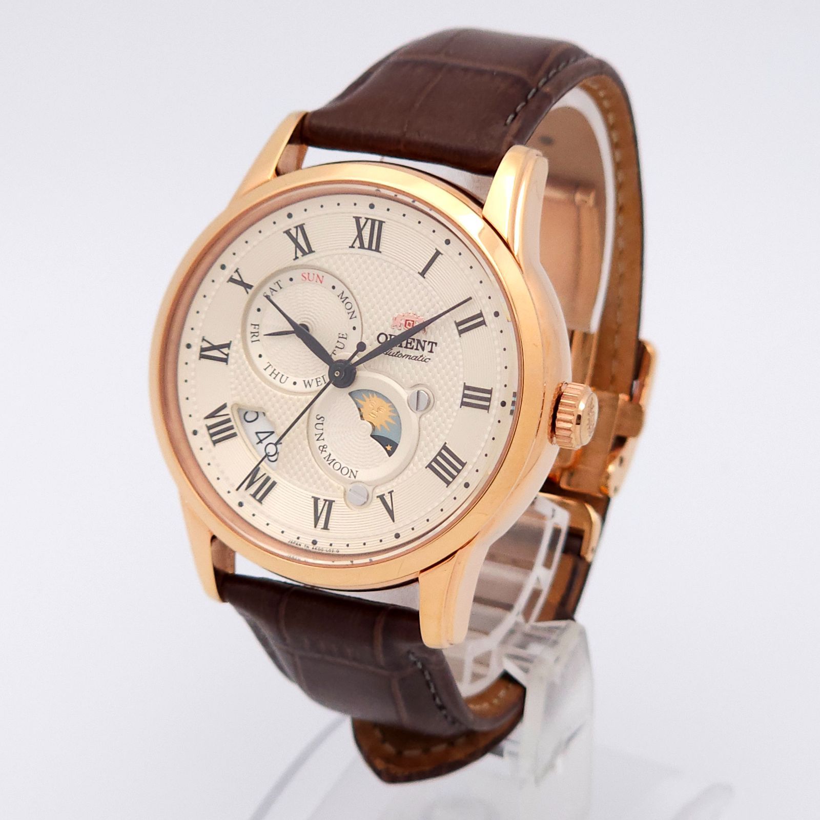 ☆良品 ORIENT オリエント サン&ムーン AK00-D0-B 自動巻 動作品 裏