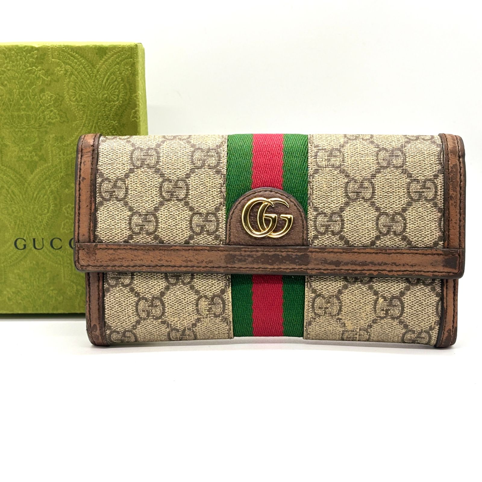 変わらない良さがある】 GUCCI 長財布 GGコンチネンタル シェリー