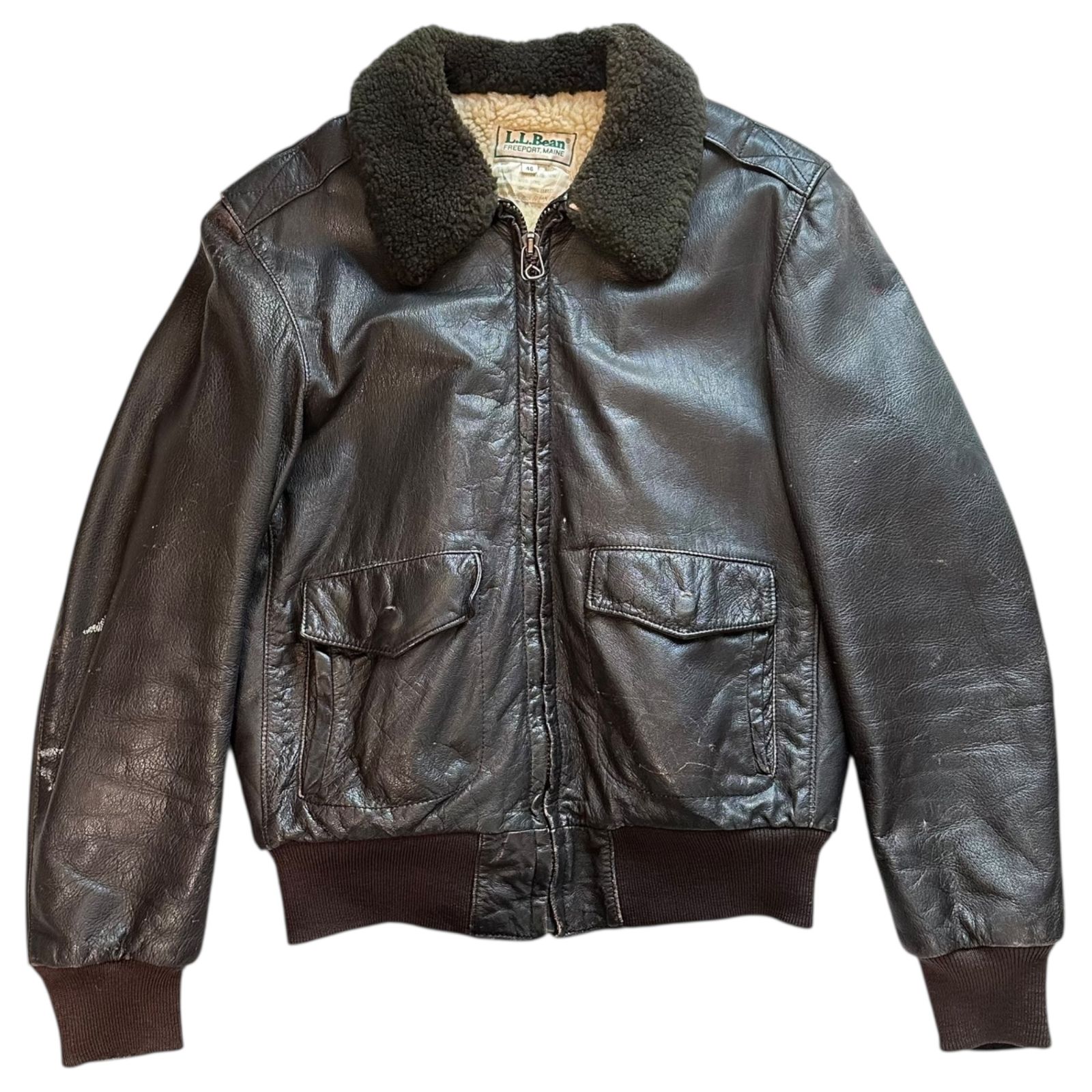エルエルビーン) 70\u0027s G-1 Flight Leather Jacket 70年代