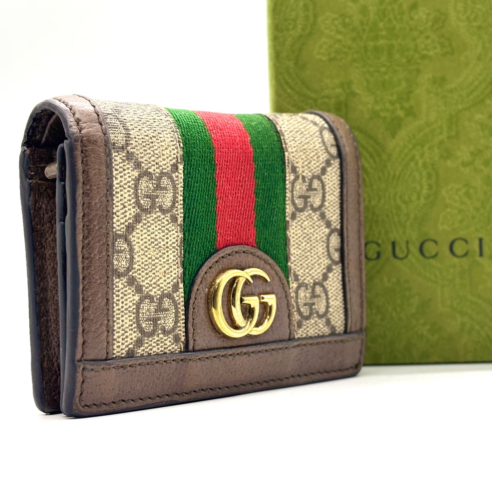 品格を映すクラシック】 GUCCI グッチ 二つ折り財布 オフィディア GG
