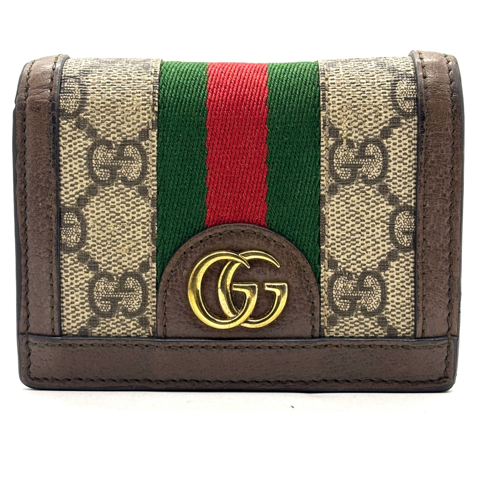 品格を映すクラシック】 GUCCI グッチ 二つ折り財布 オフィディア GG