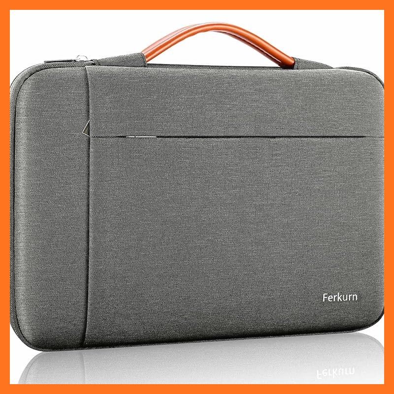 【美品】Ferkurn パソコンケース ビジネスバッグ 14インチ グレー系 サイズ:14インチ_色:パープル】Ferkurn パソコンケース 14インチ の