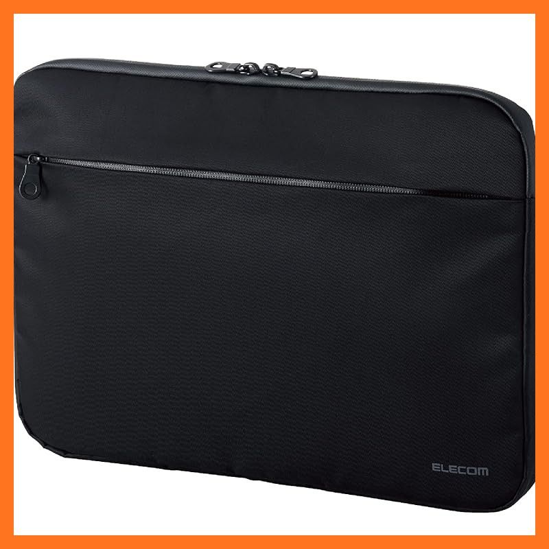 【新品】 エレコム パソコンケース PCケース ~14インチPC対応 抗菌 撥水加工 スリム 止水ファスナー ブラック BM-IBAB14BK 0