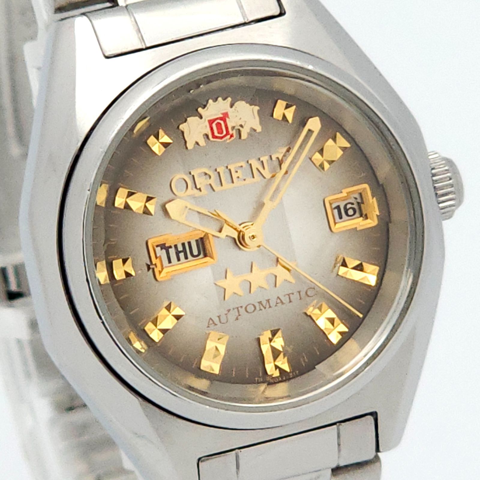 ORIENT オリエント スリースター NQIV-01 自動巻 動作品 カットガラス 