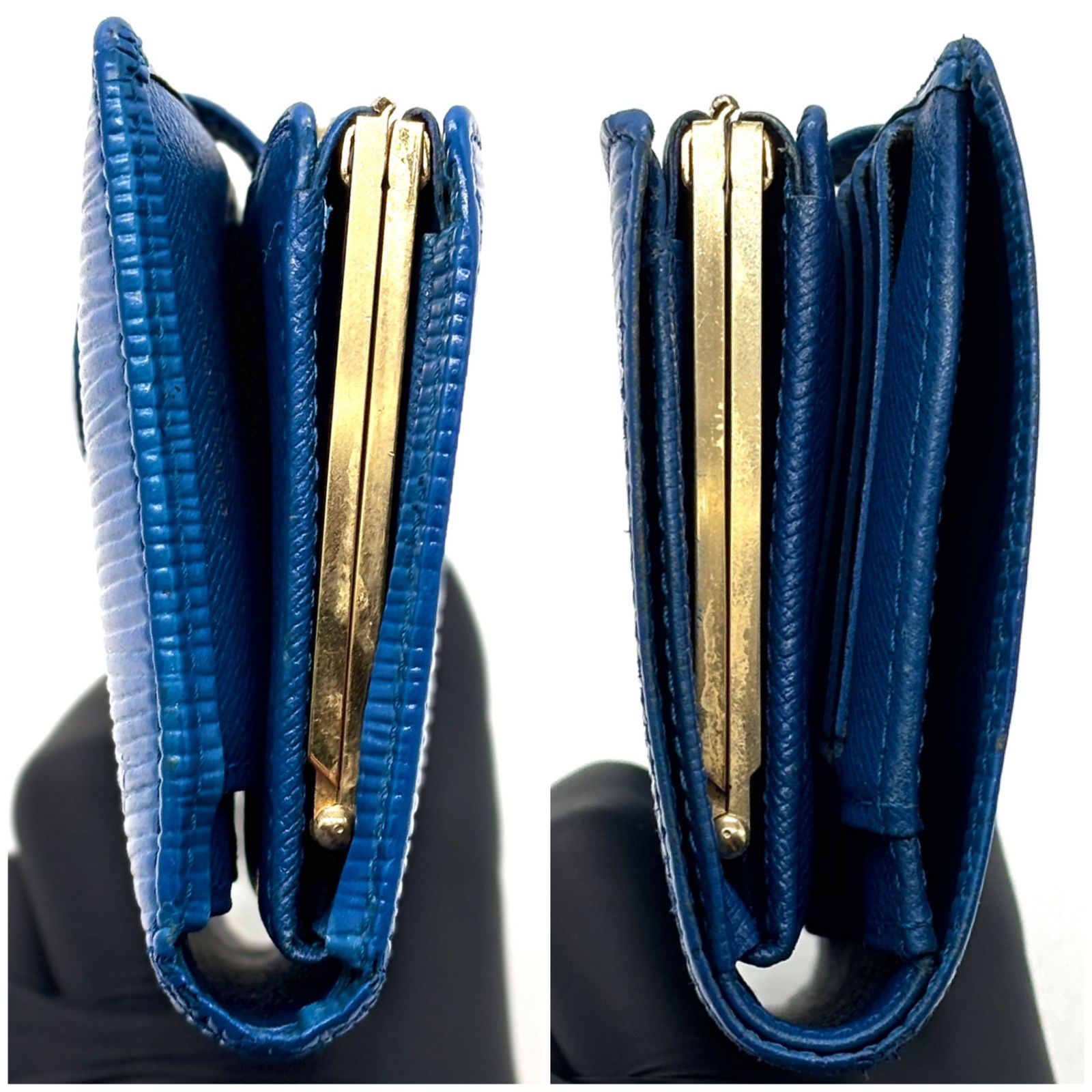 知性が香る青】 LOUIS VUITTON ルイヴィトン 二つ折り財布 エピ