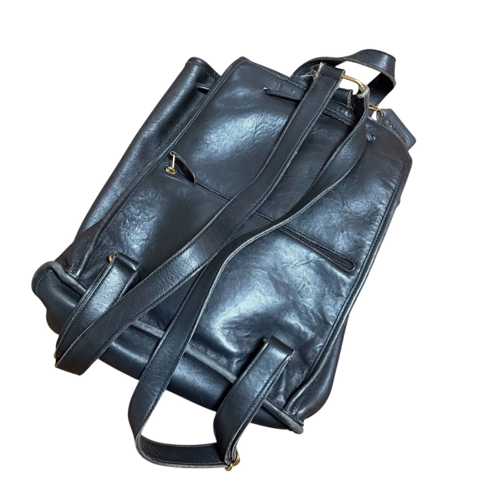USA製 COACH オールドコーチ 9943 レザー リュック ブラック 本革 美品 