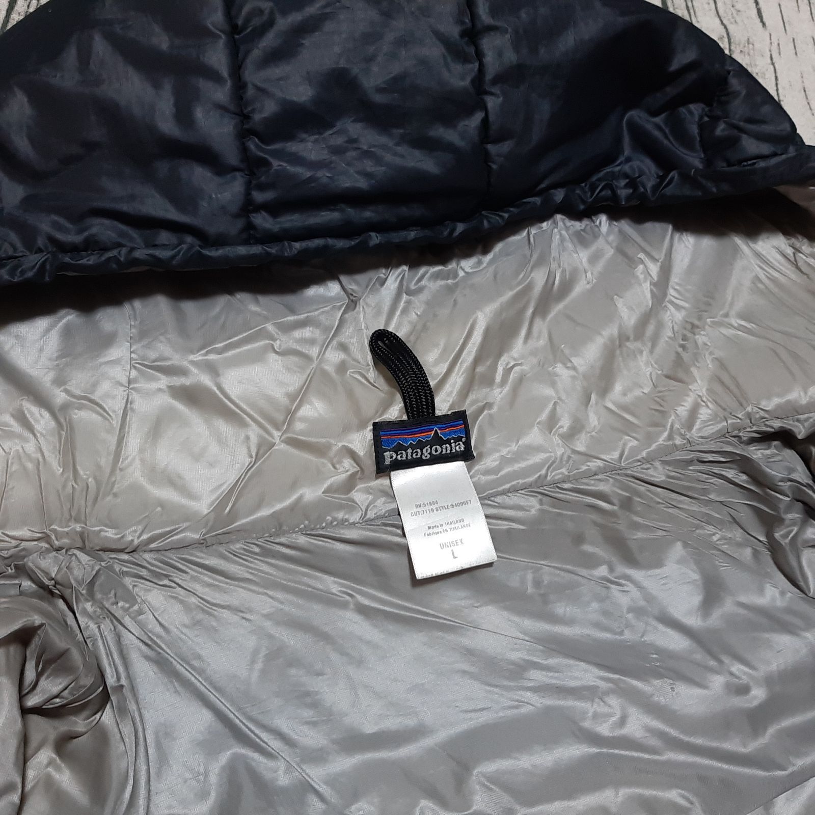 size L】patagonia Das Parka Black Silver 2007 パタゴニア ダス