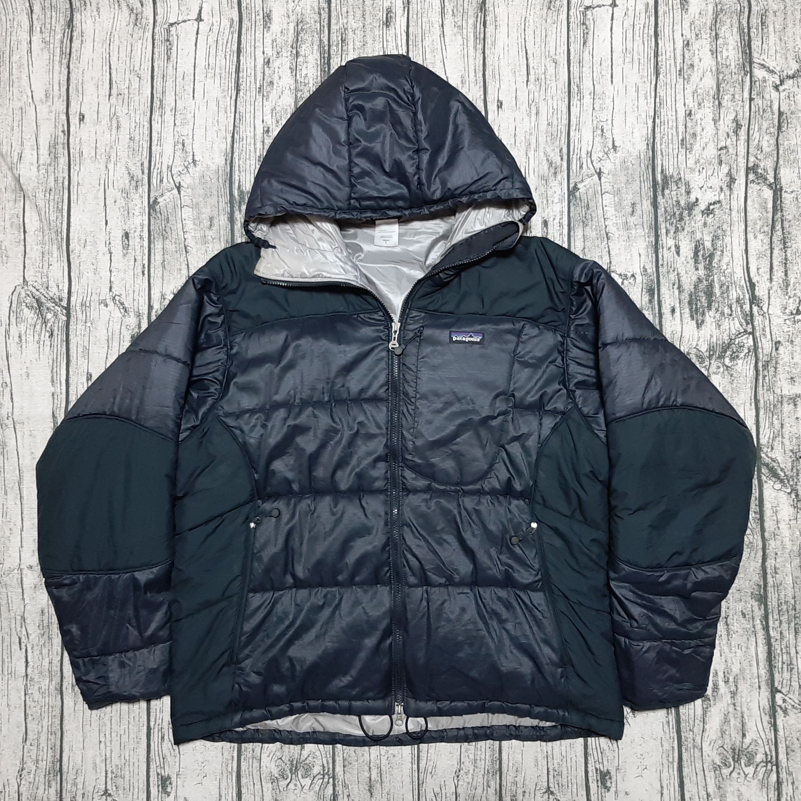 size L】patagonia Das Parka Black Silver 2007 パタゴニア ダス