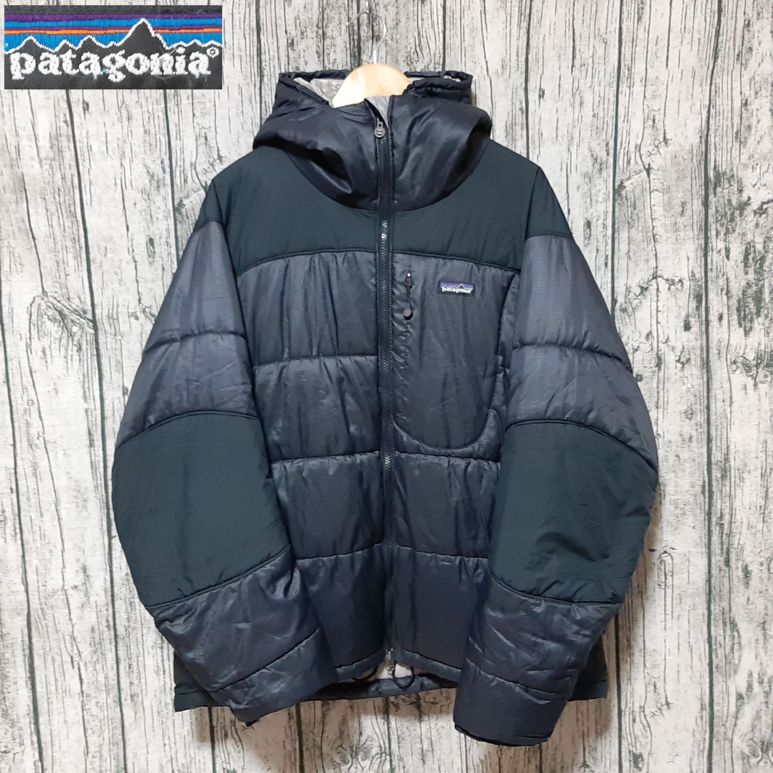 size L】patagonia Das Parka Black Silver 2007 パタゴニア ダス