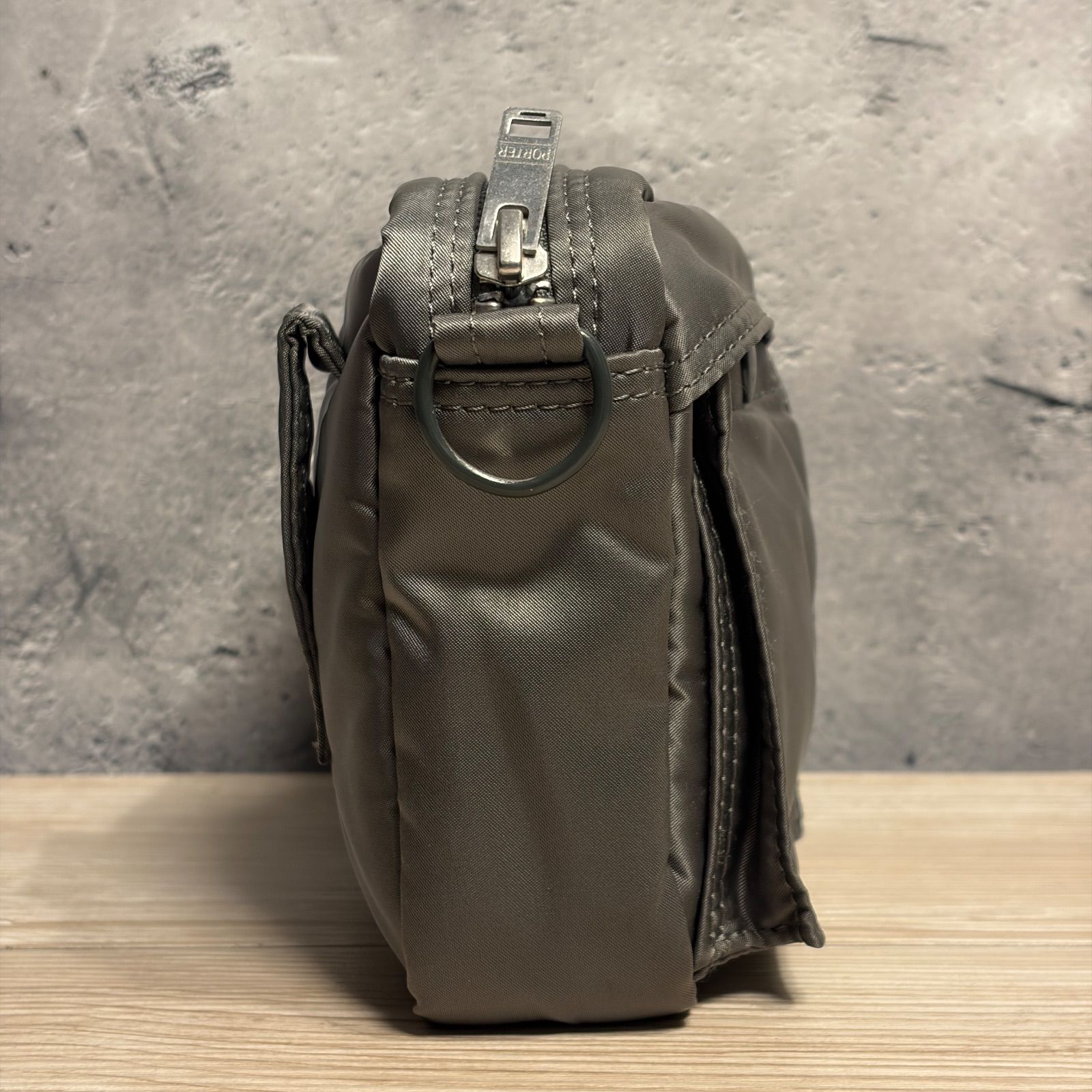 ✨PORTER タンカー ポーターファスナー ショルダーバッグ シルバー 