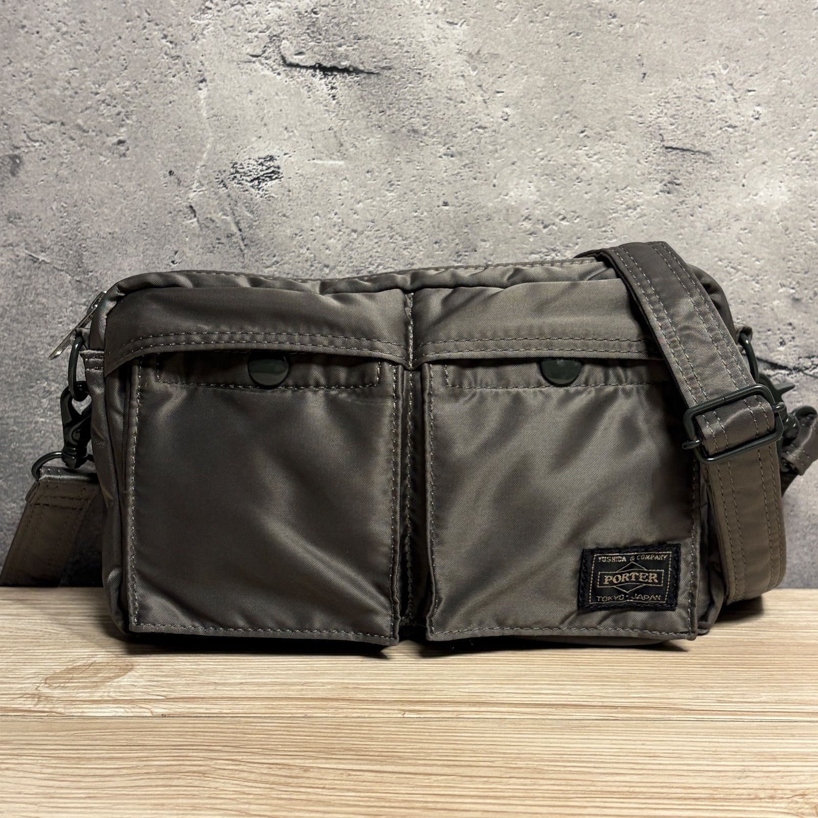 ✨PORTER タンカー ポーターファスナー ショルダーバッグ シルバー