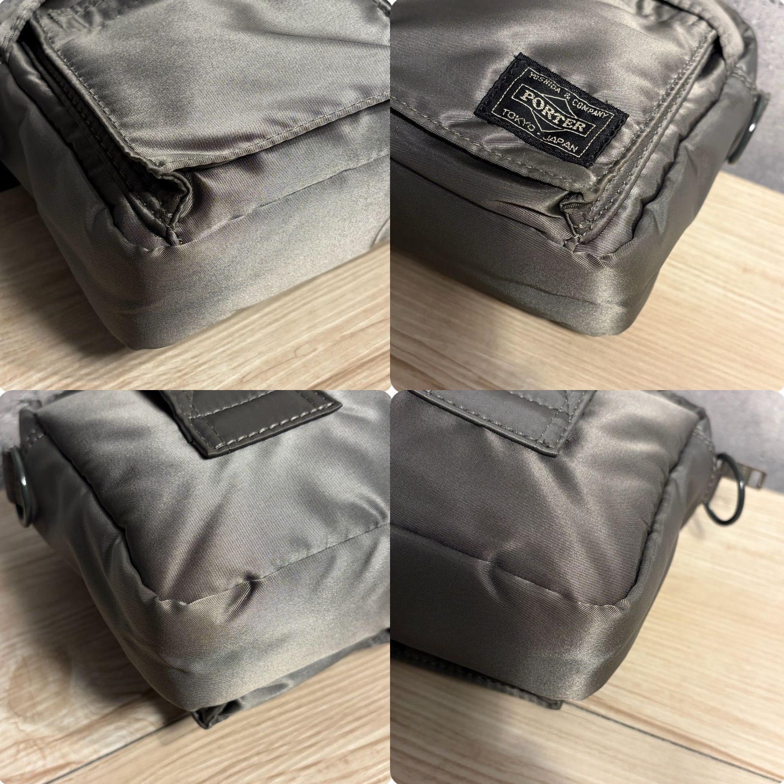 ✨PORTER タンカー ポーターファスナー ショルダーバッグ シルバー 