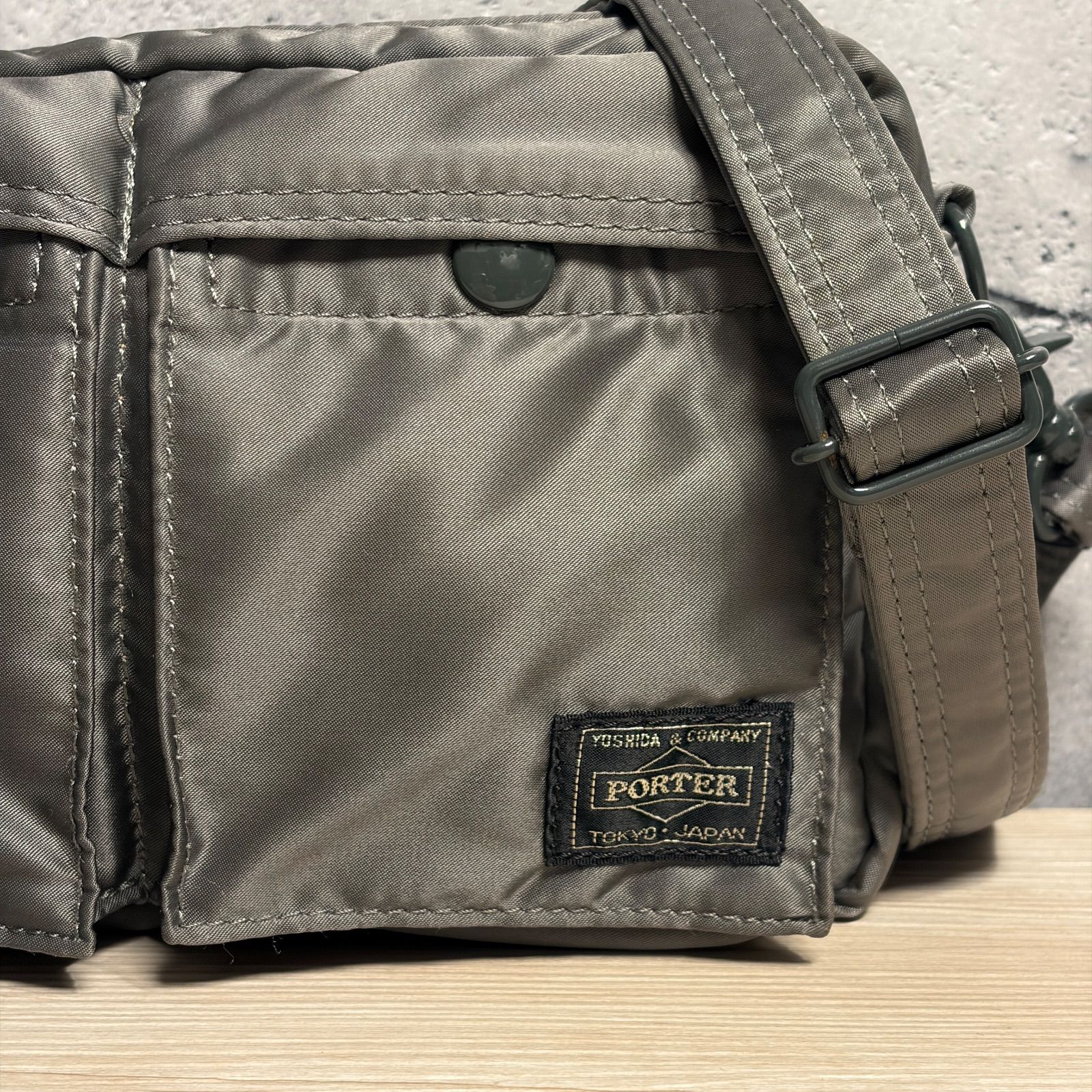✨PORTER タンカー ポーターファスナー ショルダーバッグ シルバー 