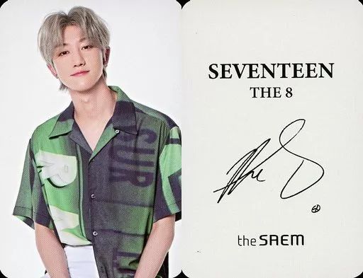 中古】コレクションカード(男性) SEVENTEEN/THE 8(ディエイト)裏面印刷