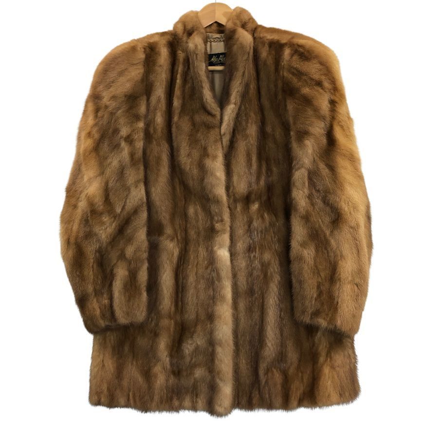 サガミンク ロングコート ファー 金サガ ネーム刺繍あり【AFF20