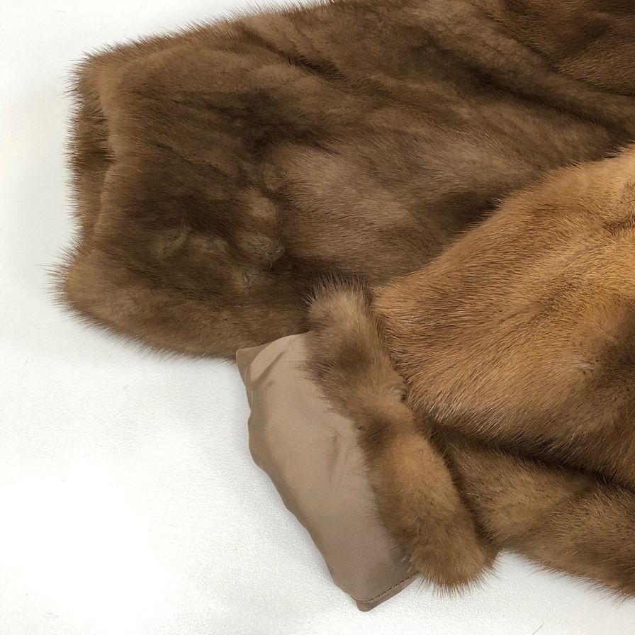 サガミンク ロングコート ファー 金サガ ネーム刺繍あり【AFF20