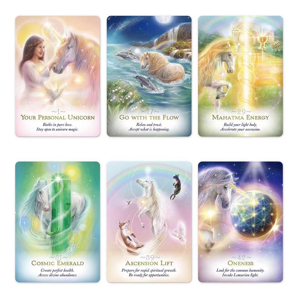 カード】マジックオブユニコーンオラクルカード 日本語解説書付き 占い