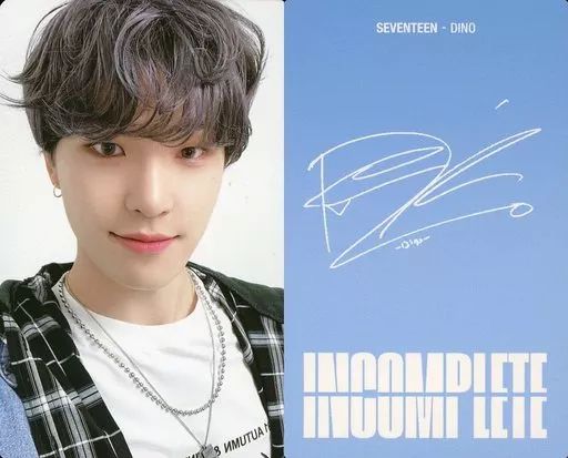 中古】コレクションカード(男性) SEVENTEEN/DINO(ディノ)/裏面印刷