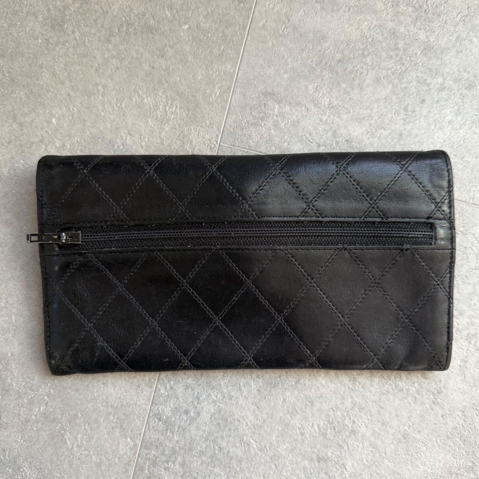 美品 CHANEL シャネル ビコローレ ココマーク 二つ折り長財布