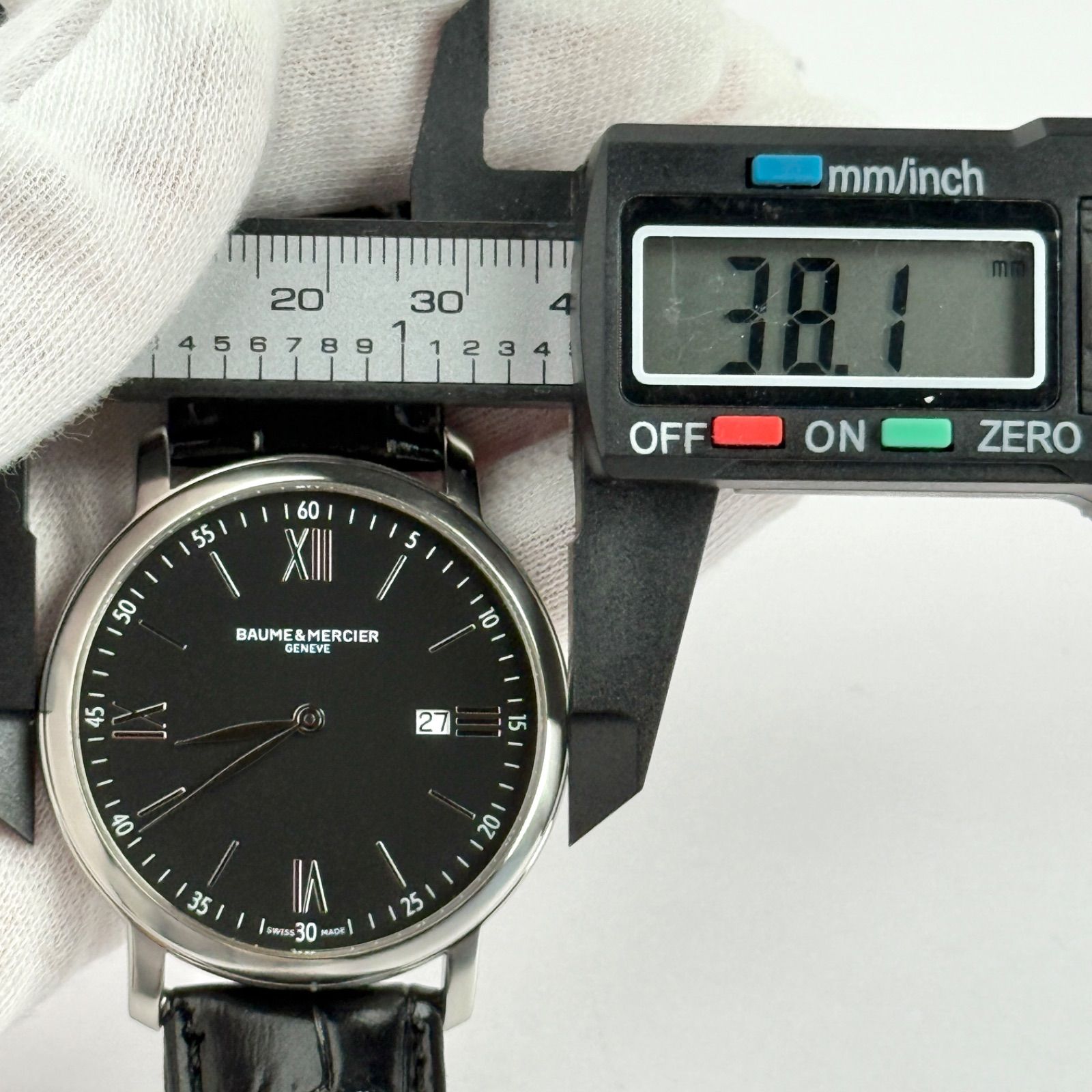 ボームアンドメルシー クラシマ 65735 新品ベルト 新品電池 メンズ 753