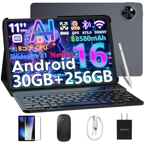 【新品未使用】Android 16 タブレット 30GB+256GB Android16 セット版 世界初登場】DOOGEE U11PRO 11インチ アンドロイド