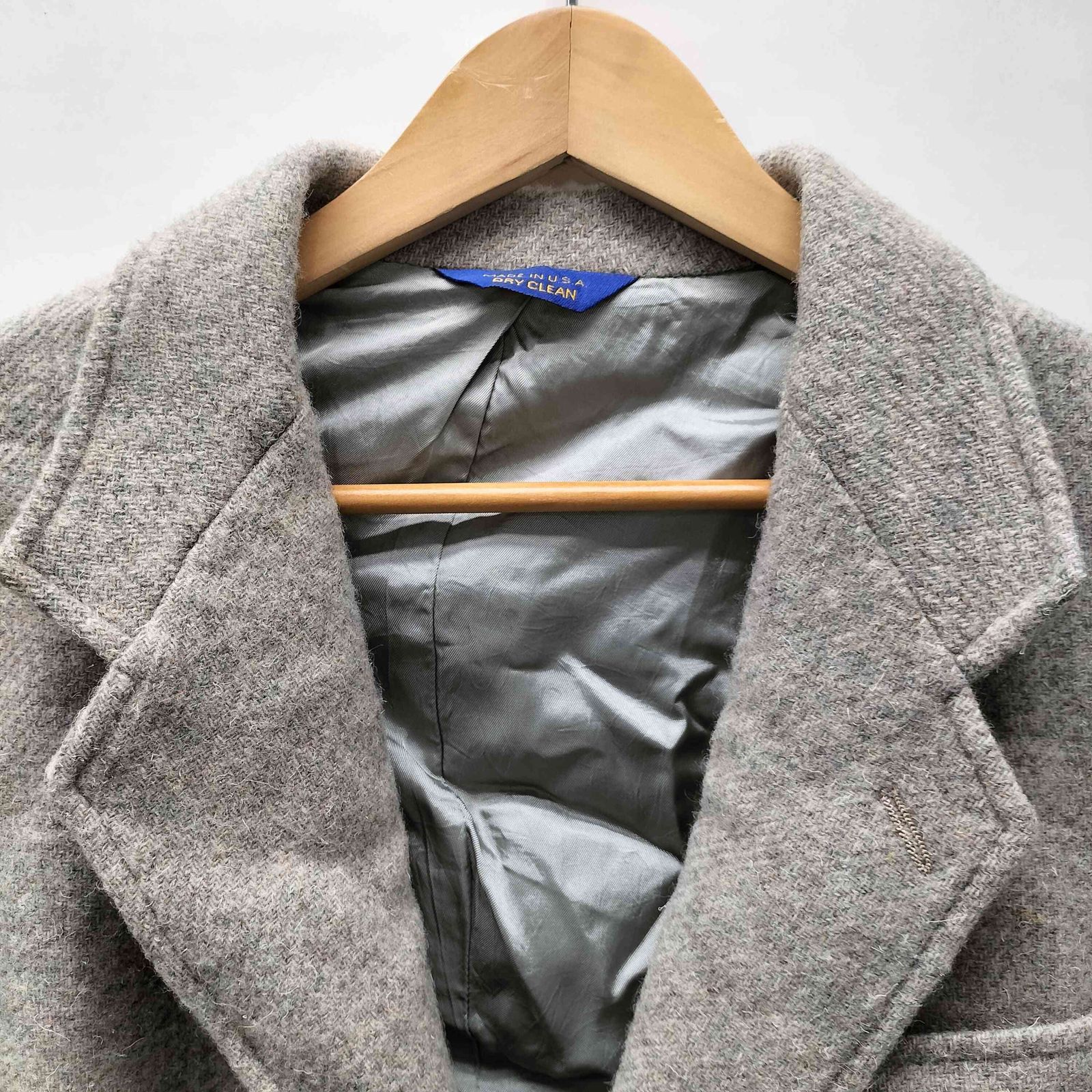 大きめ✨USA ペンドルトン　ウールジャケット　ヘリンボーン　くるみボタン　XL ペンドルトン PENDLETON 80-90S USA製 PURE VIRGIN WOOL バージン