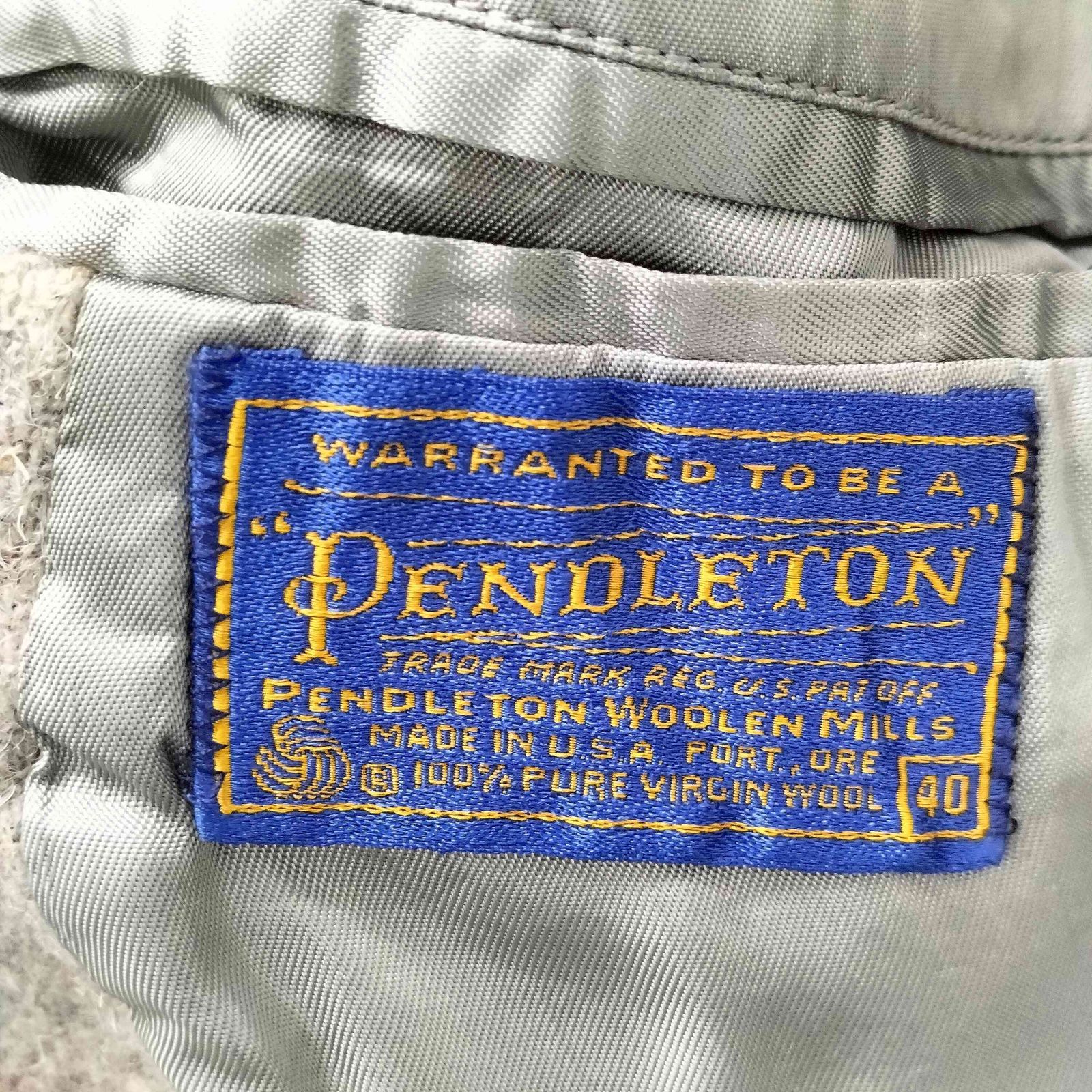 ペンドルトン PENDLETON 80-90S USA製 PURE VIRGIN WOOL バージン