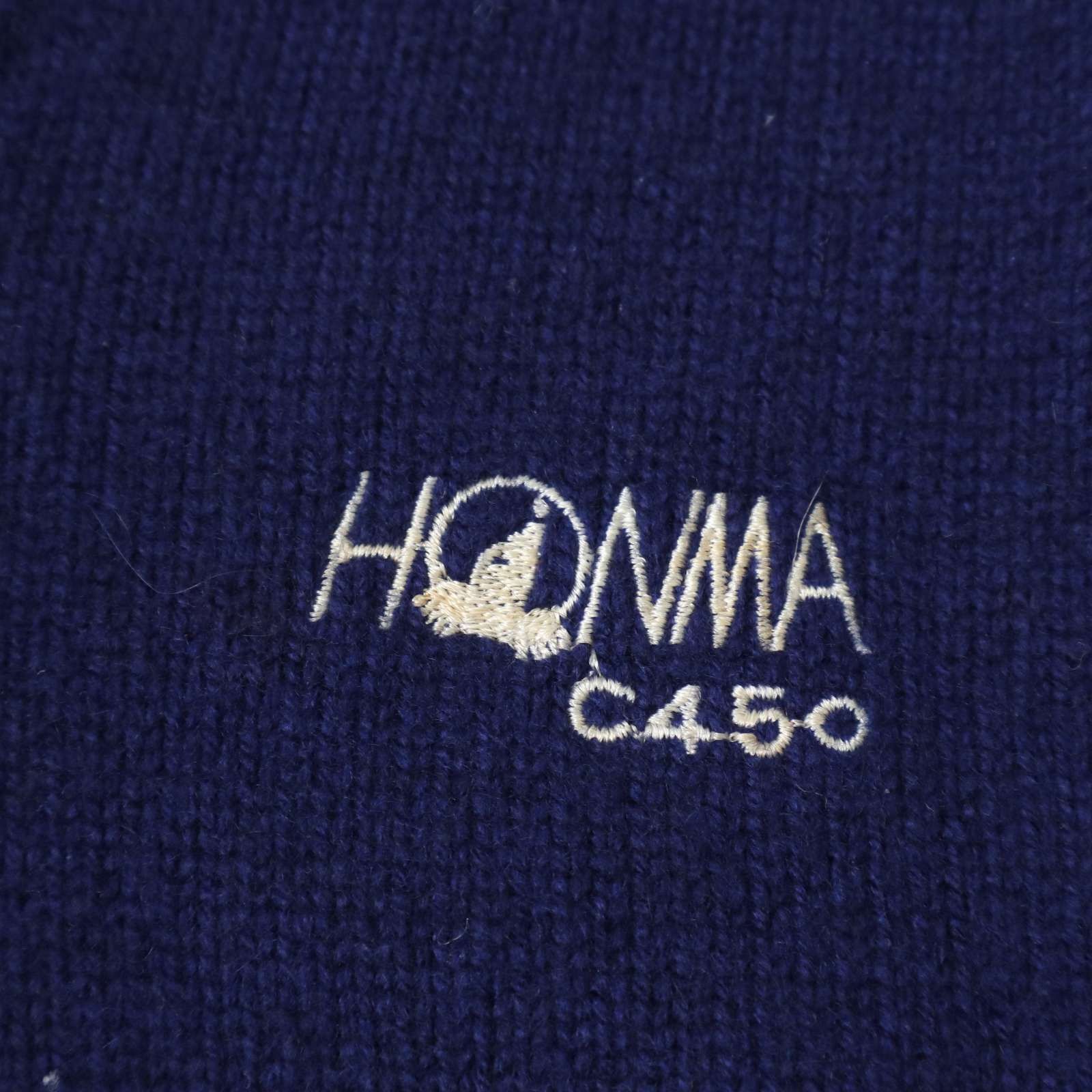 HONMA 本間 ゴルフ 秋冬 カシミヤ100％☆ Vネック ニット セーター Sz