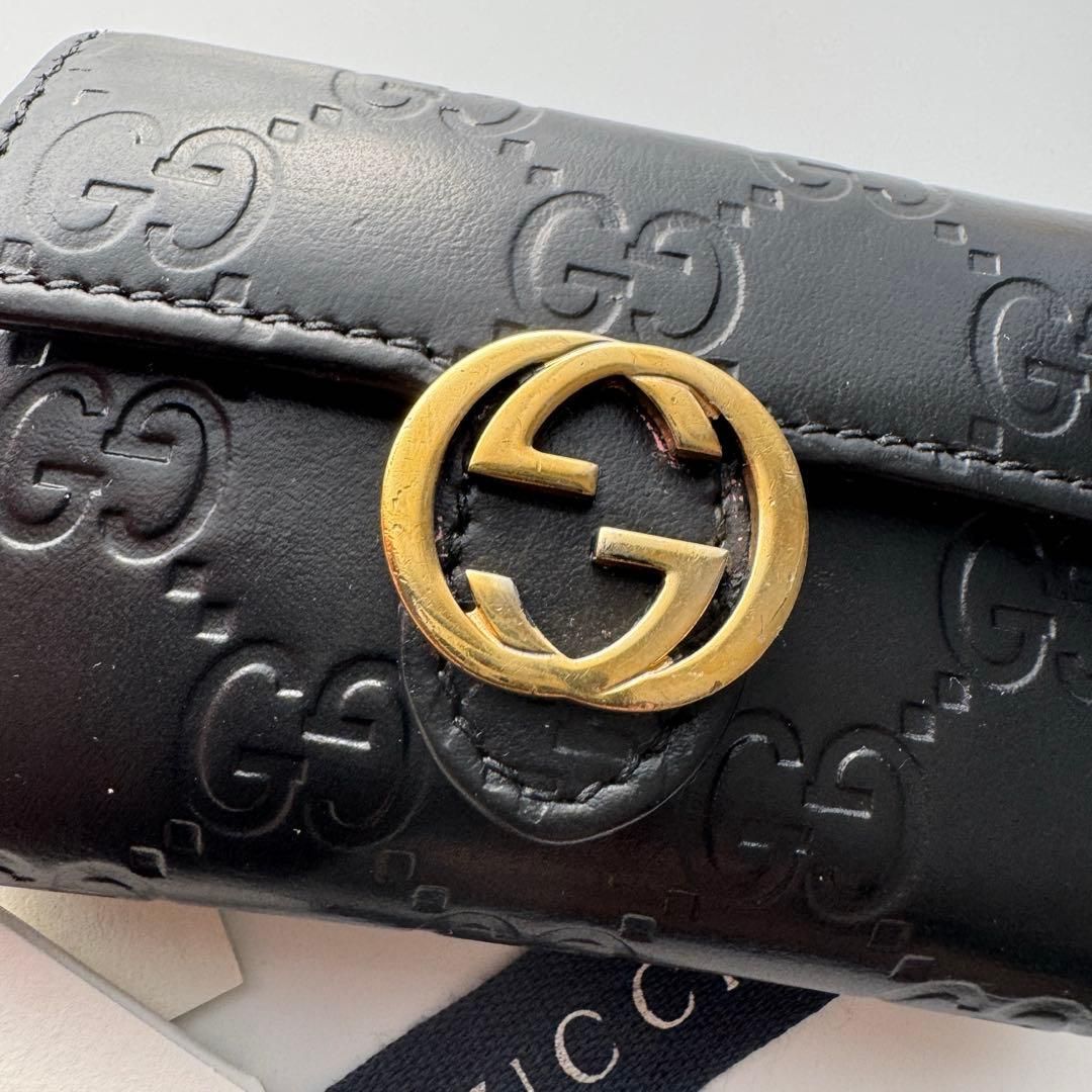 美品】 190 GUCCI グッチ インターロッキング キーケース - メルカリ