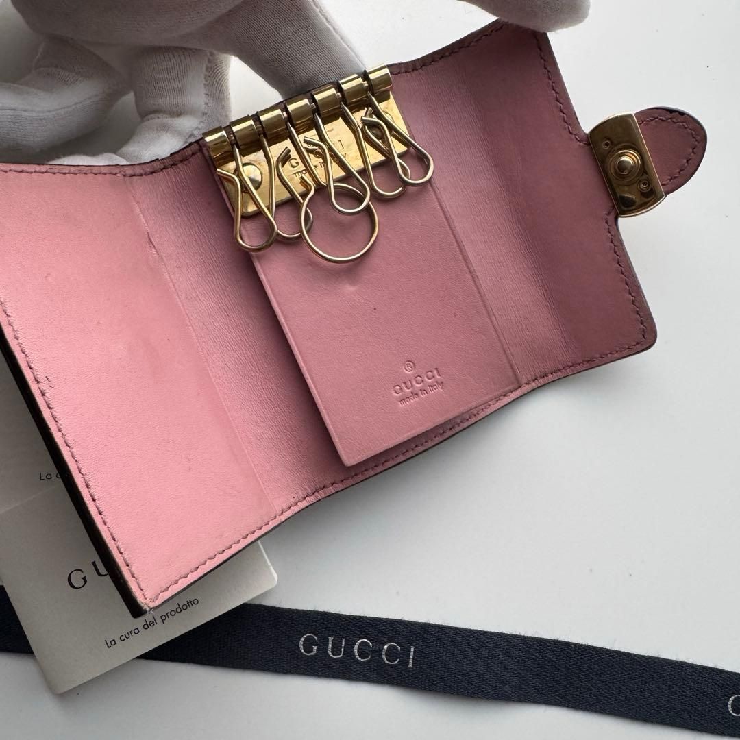 美品】 190 GUCCI グッチ インターロッキング キーケース - メルカリ