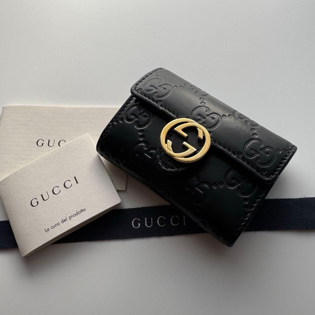 美品】 190 GUCCI グッチ インターロッキング キーケース - メルカリ