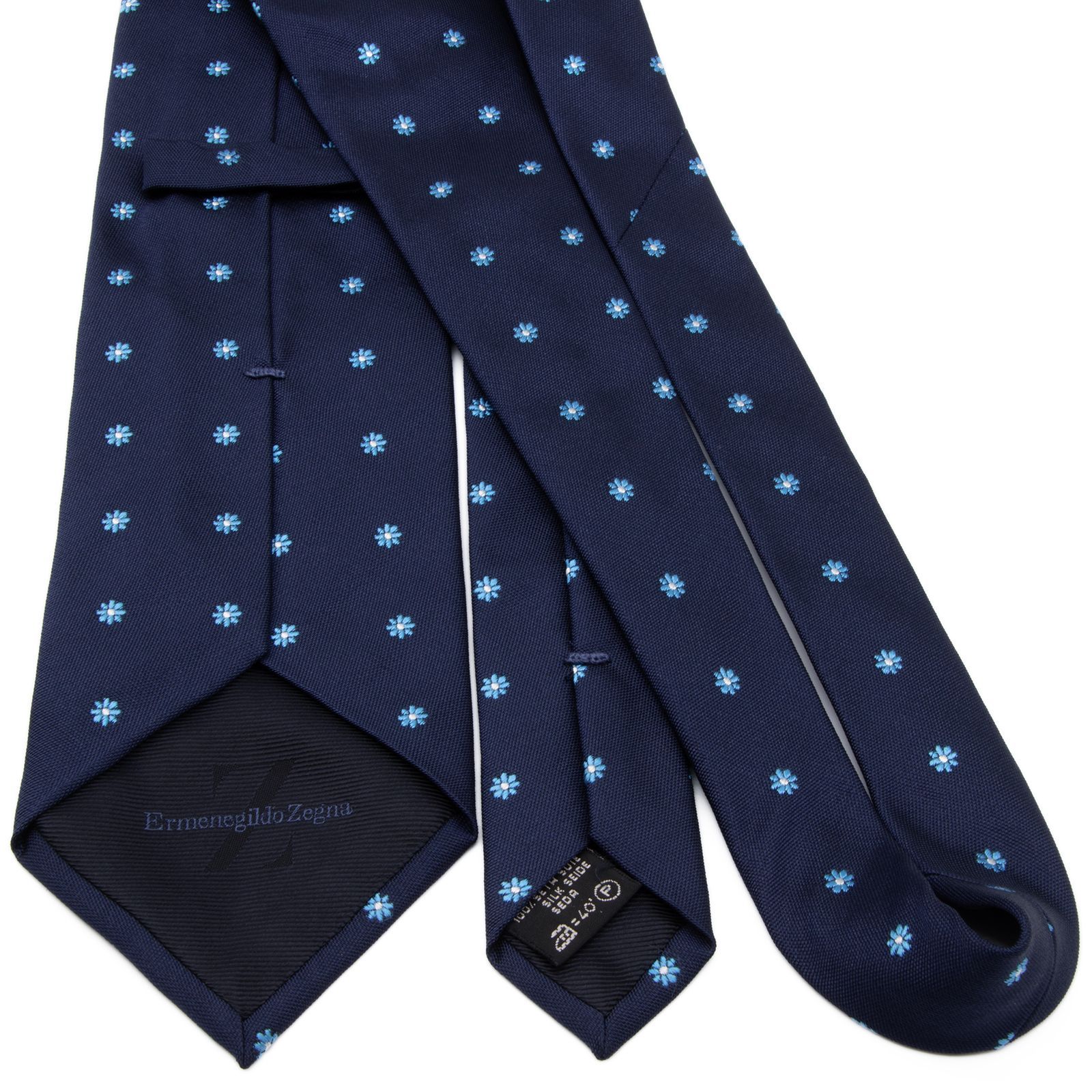 送料無料 ゼニア ネクタイ レギュラータイ ジャガードタイ 新品同様