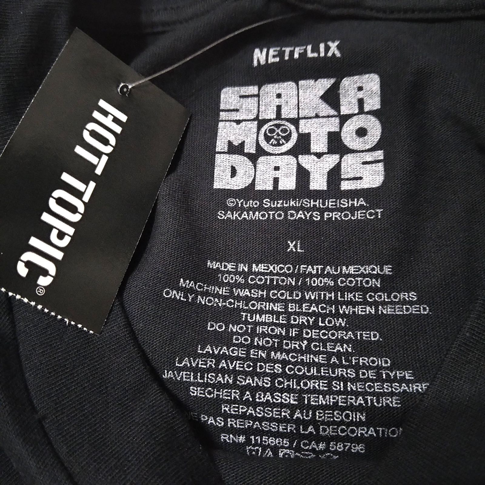 SAKAMOTO DAYS Tシャツ XL 黒 アニメT サカモトデイズ * - メルカリ