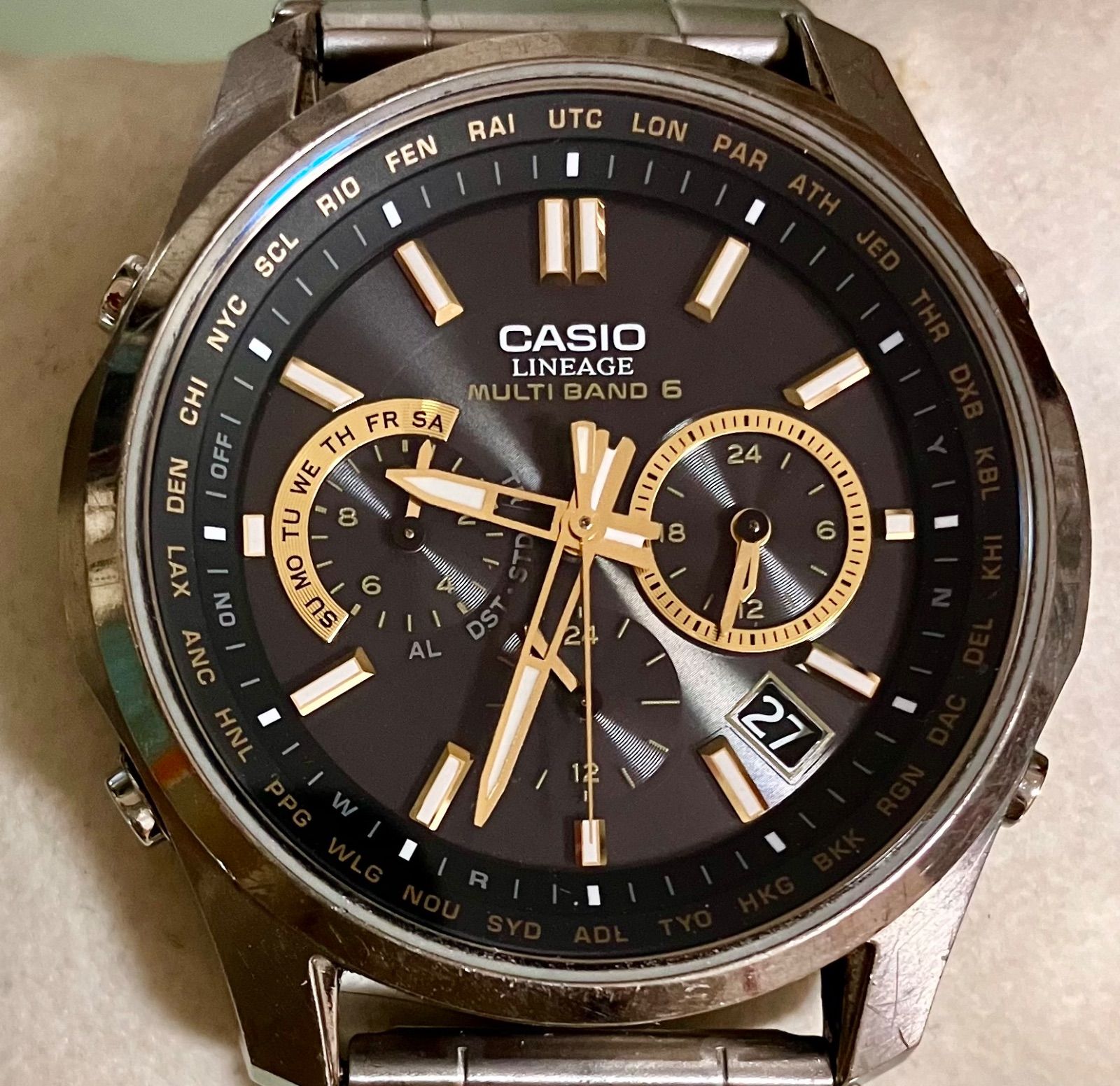 カシオ リニエージ CASIO LINEAGE 電波 ソーラー 電波時計 腕時計 