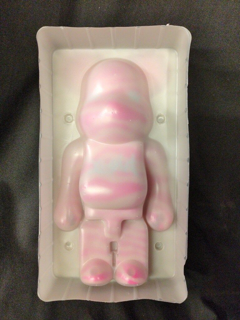 BE@RBRICK X-girl400% ピンク オーロラピンク×カラフルに光るX-girlロゴブロックがカワイイ☆『X