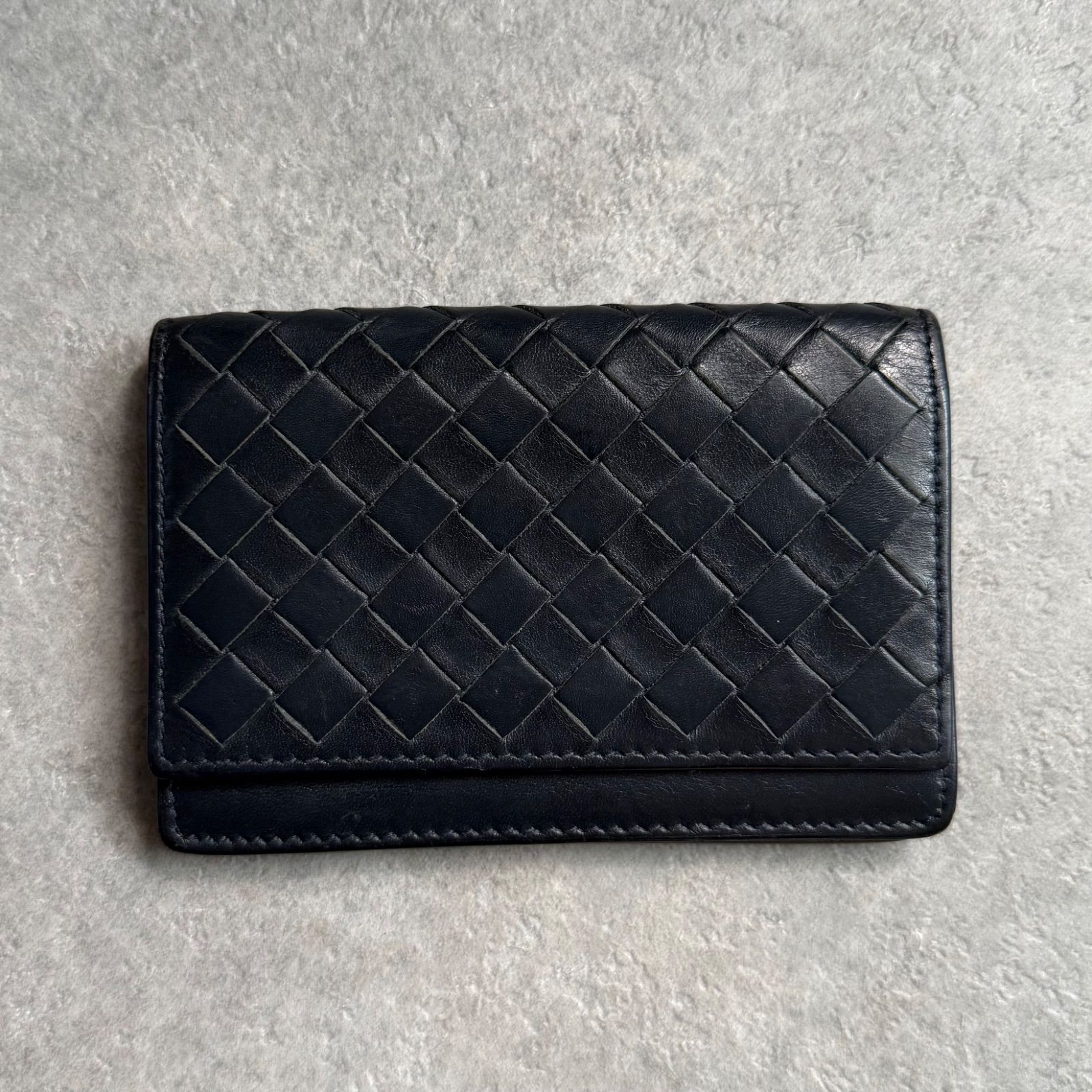 美品 BOTTEGA VENETA ボッテガヴェネタ イントレチャート 二つ折り