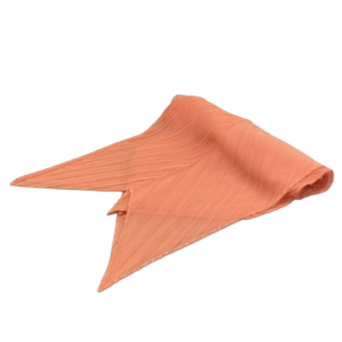 PLEATS PLEASE(プリーツプリーズ) ストール(ショール)美品 - オレンジ