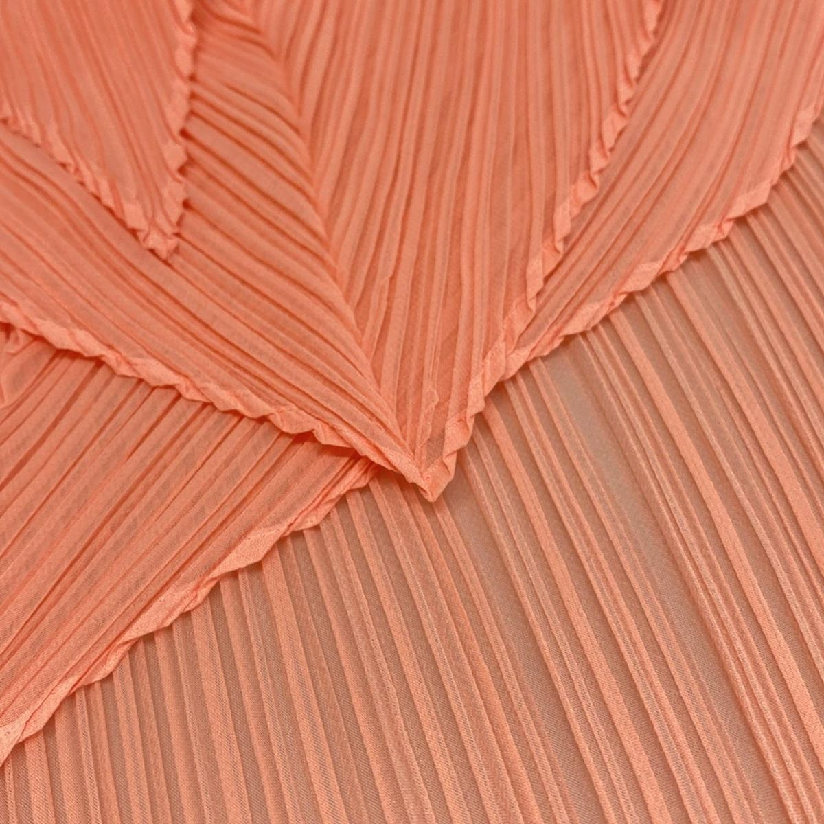 PLEATS PLEASE(プリーツプリーズ) ストール(ショール)美品 - オレンジ