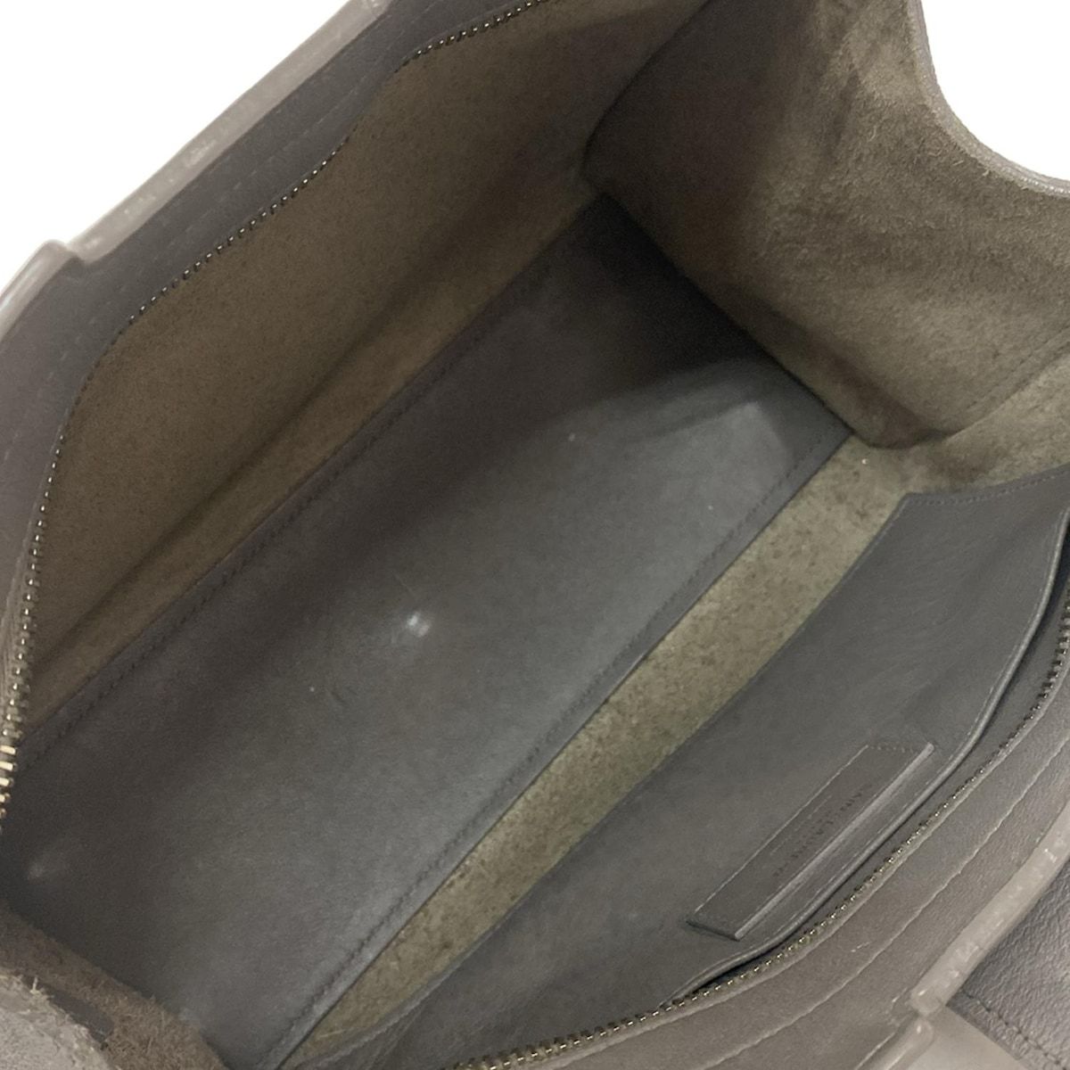 美品✨SAINT LAURENT PARIS レザー ハンドバッグ グレー SAINT LAURENT - SAINT LAURENT PARIS トイ ショッピング トートバッグ