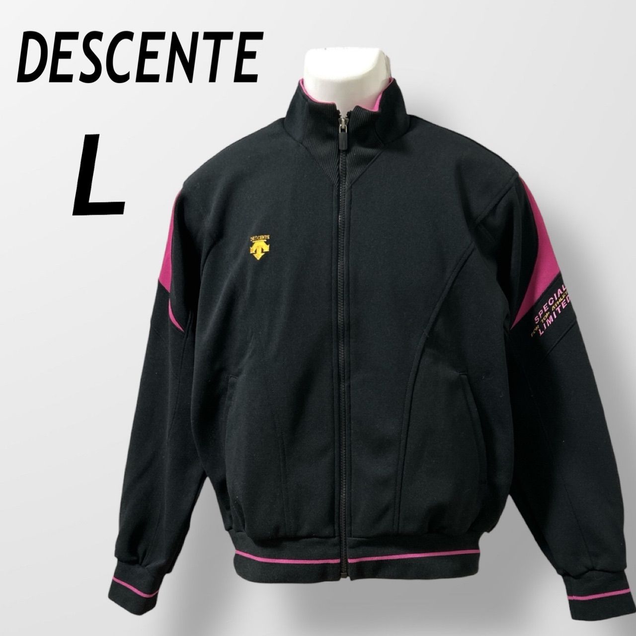 DESCENTE デサント メンズ トラックジャケット L ジップジャケット