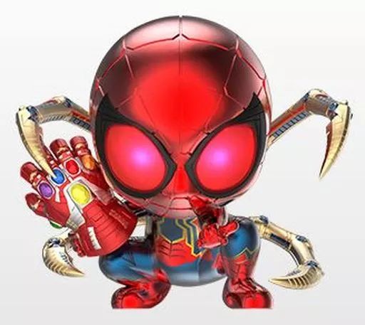 コスベイビー サイズS アイアン・スパイダー(ナノ・ガントレット付き版) アベンジャーズ/エンドゲーム 完成品 フィギュア スパイダーマン エクスクルーシブ・ストア ジャパンツアー限定(COSB654) ホットトイズ フィギュア コスベイビー サイズS アイアン・スパイダー(ナノ