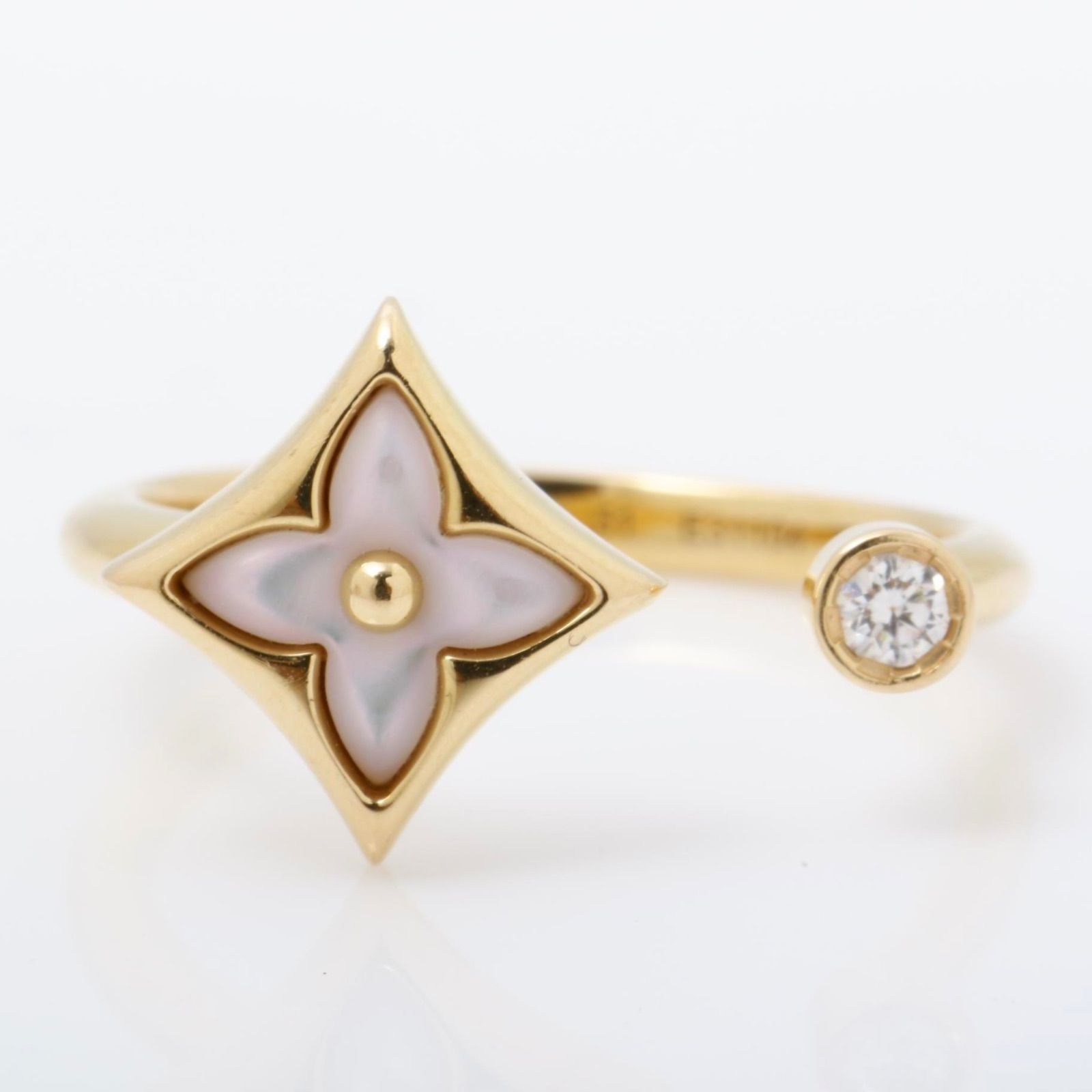 ルイヴィトン K 18 ピンクゴールド スターブロッサム ミニ 指輪 リング