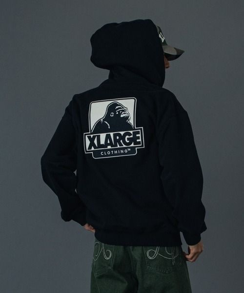 XLARGE エクストララージ OG BOX ZIP UP HOODED SWEATSHIRT 公式 正規