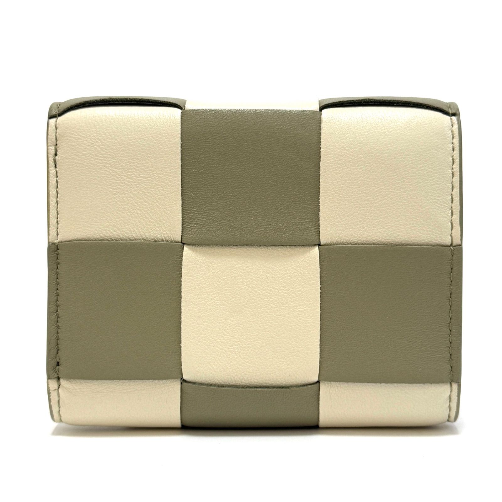 ボッテガヴェネタ マキシイントレチャート 三つ折り財布 コンパクト