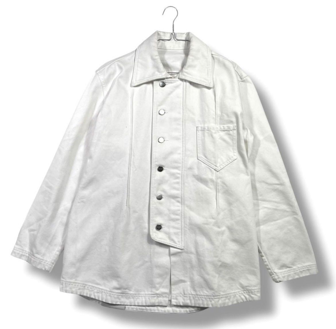 ジャケット・アウター NAMACHEKO 21AW MANNI DENIM SHIRT SIZE M NAMACHEKO ナマチェコ 21AW デニムシャツ/ジャケット ホワイト MANNI