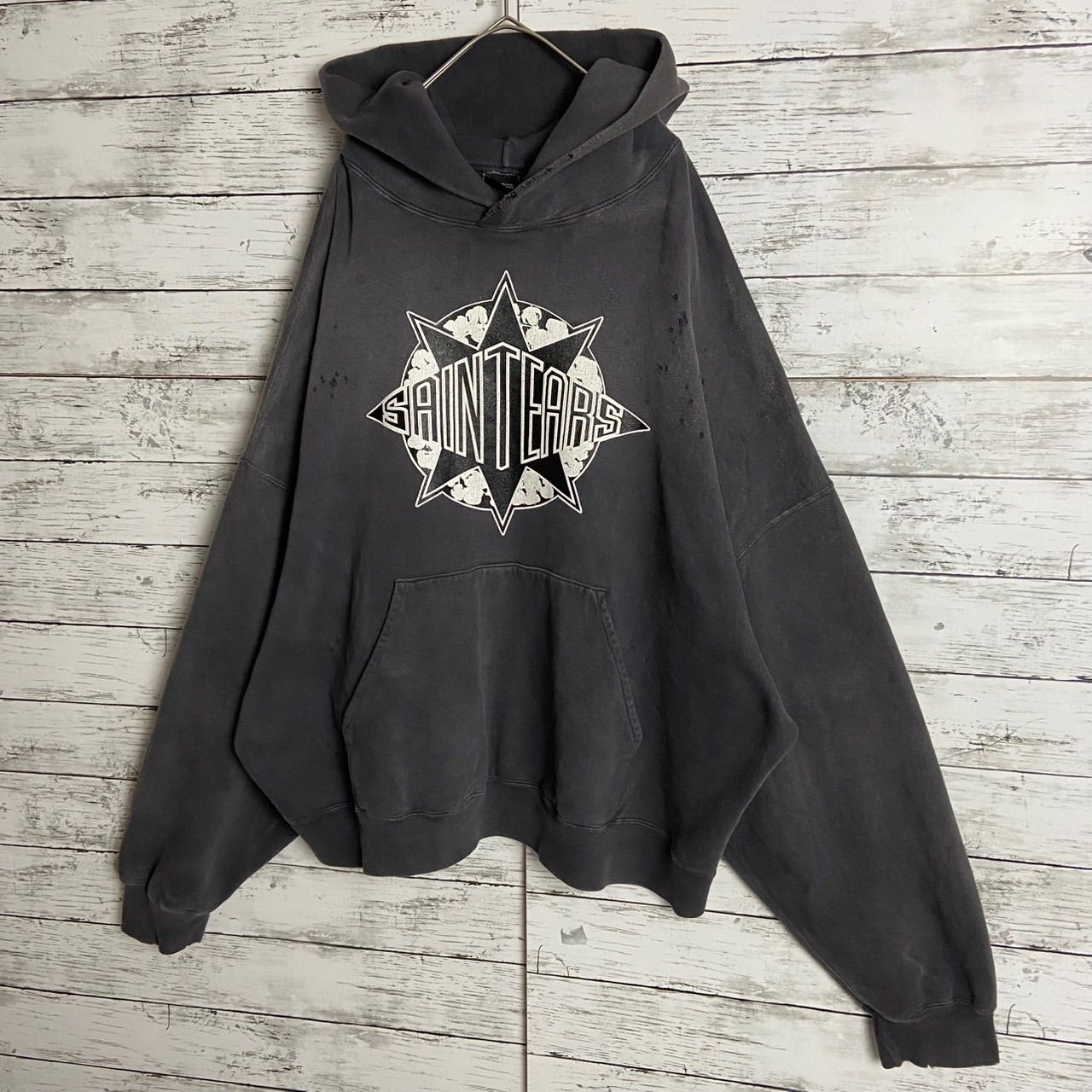 24AW 】セントマイケル × デニムティアーズ ダメージ 加工 パーカー