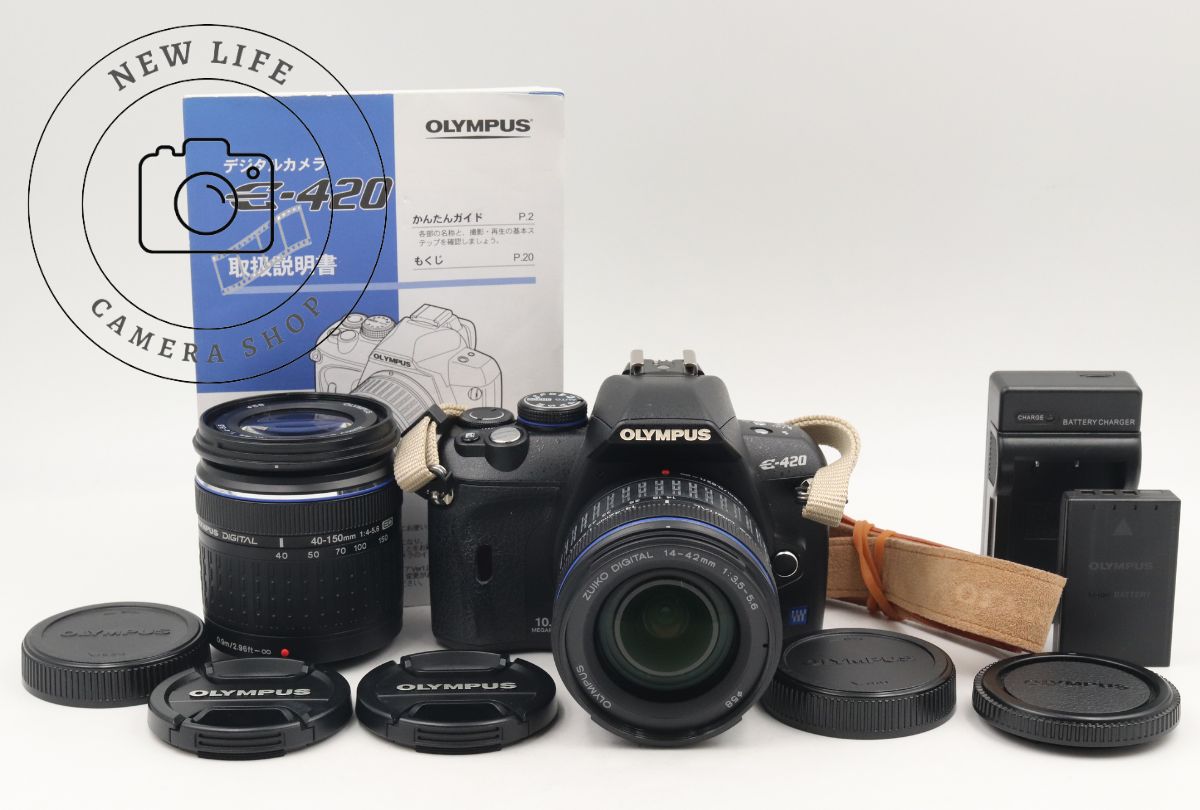 極上品☆オリンパス OLYMPUS E-420 ダブルレンズキット ###15743